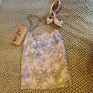 Talbots Silk Skirt